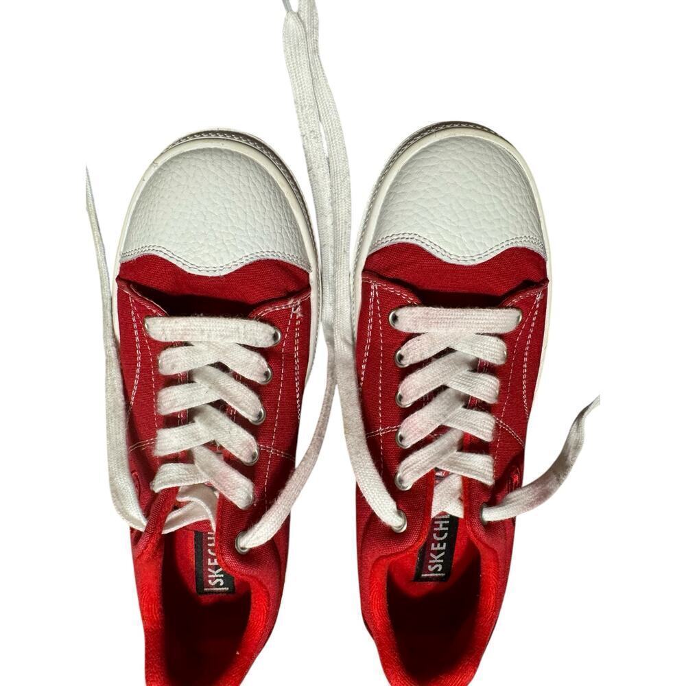 Skechers Youth Red White Sneakers Size 6.5